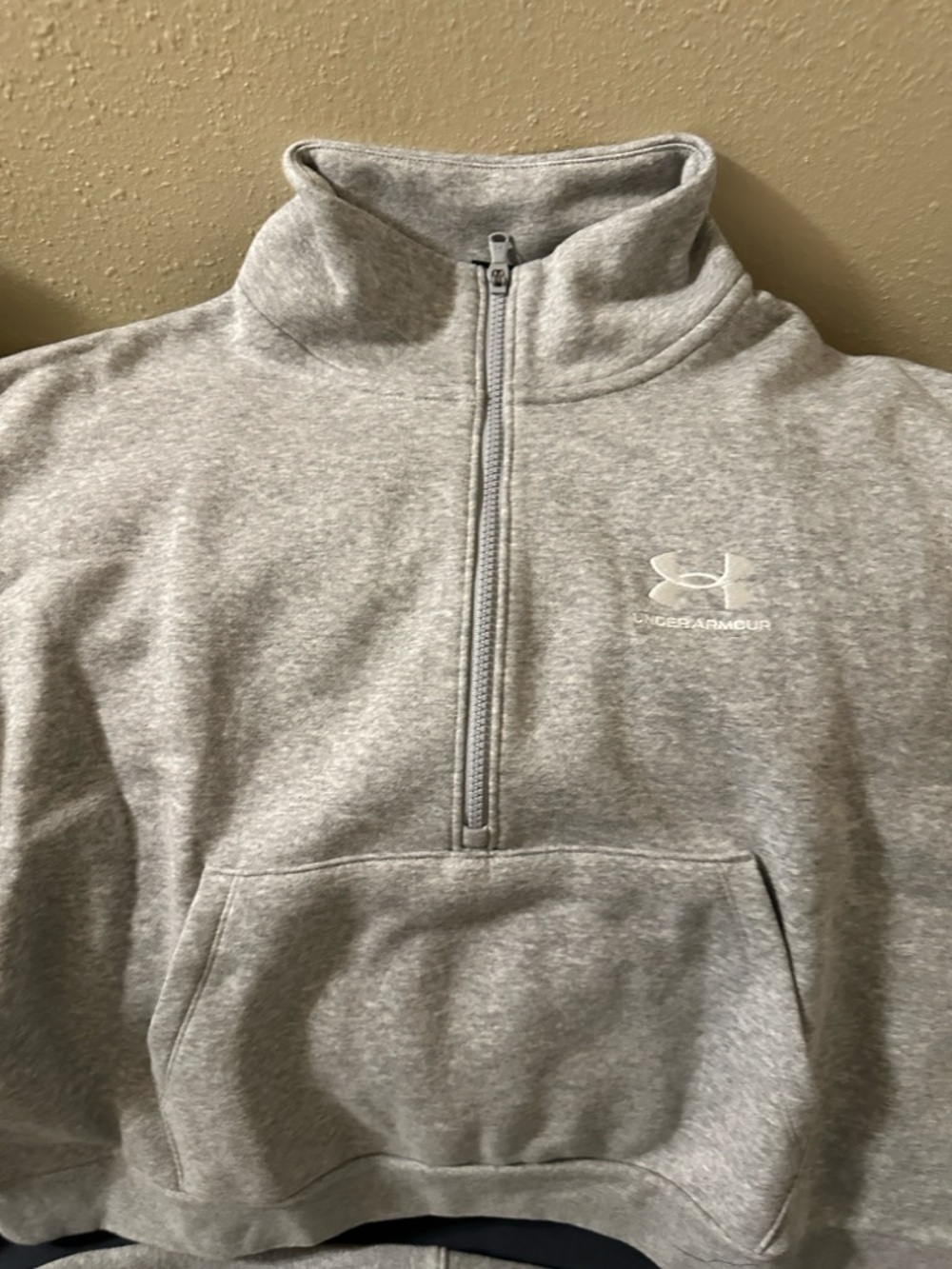 Under Armour  Light Gray Half-Zip Pullover